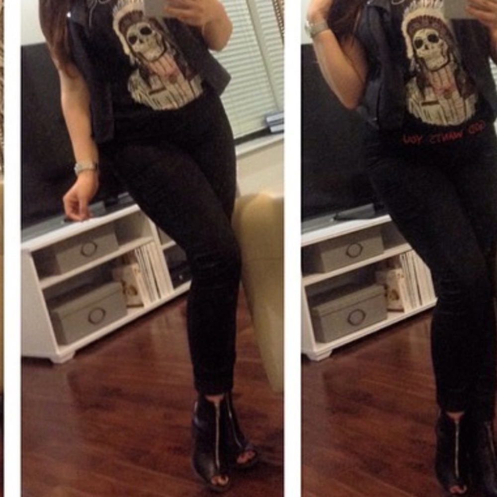 Zipper open toe booties