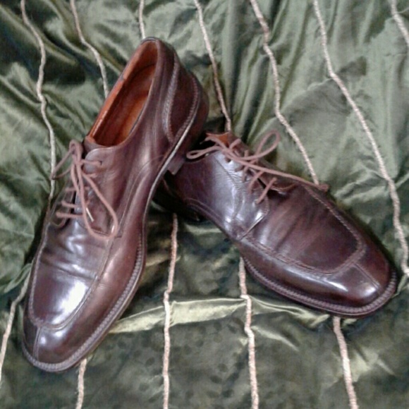 BRASS BOOT MEN\'S BROWN LEATHER SPLIT TOE OXFORDS