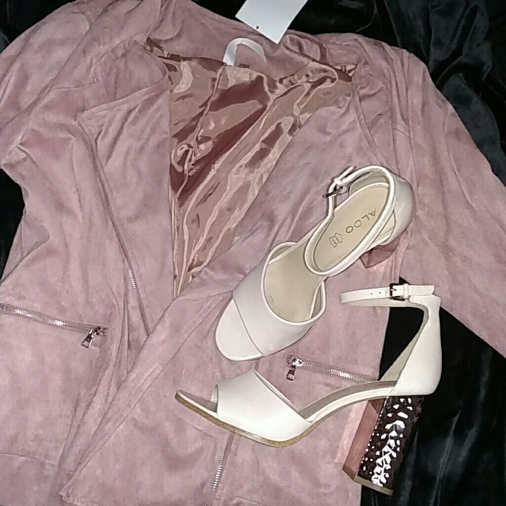 Pink Suede NY Collection Jacket
