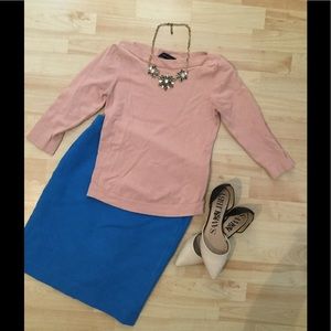 Blush Pink Boatneck Sweater by Ann Taylor