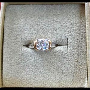Moissanite Fire Solitaire Engagement Ring 1.24 Ct