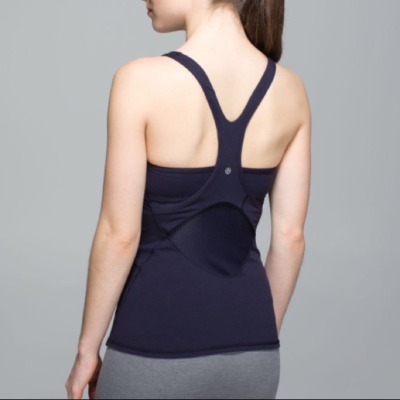 lululemon athletica Tops - Lululemon  Cross back Black tank sz 4