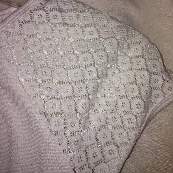 White crochet sleeve shirt - Picture 4 of 4