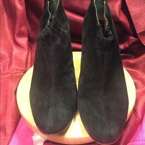 Sam Edelman black suede ankle booties