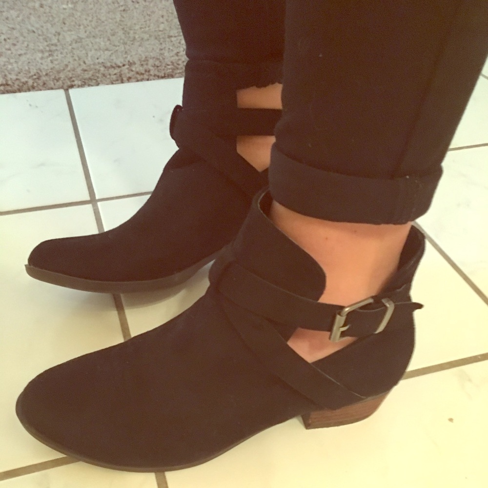 Cute black ankle boots