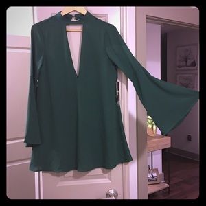 Long Sleeve Emerald Dress Cocktail Dress