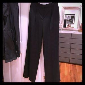 LAMB wide leg pleated check pant