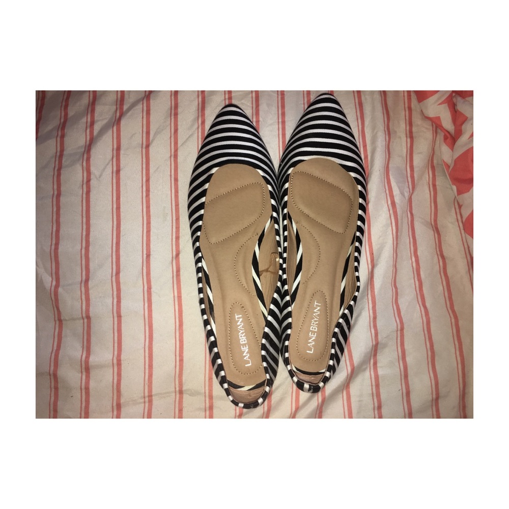Lane Bryant Stripped Flats