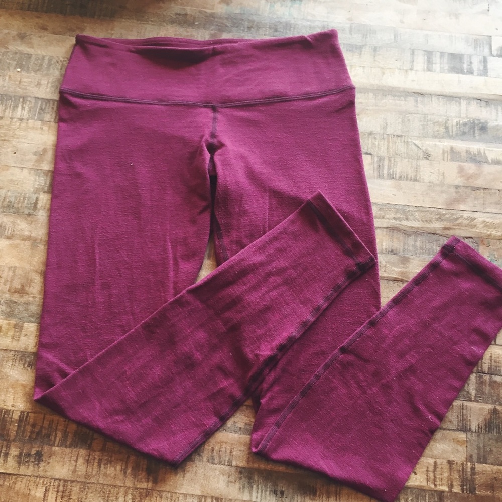 Lululemon Wunder Under Pant Red/Maroon