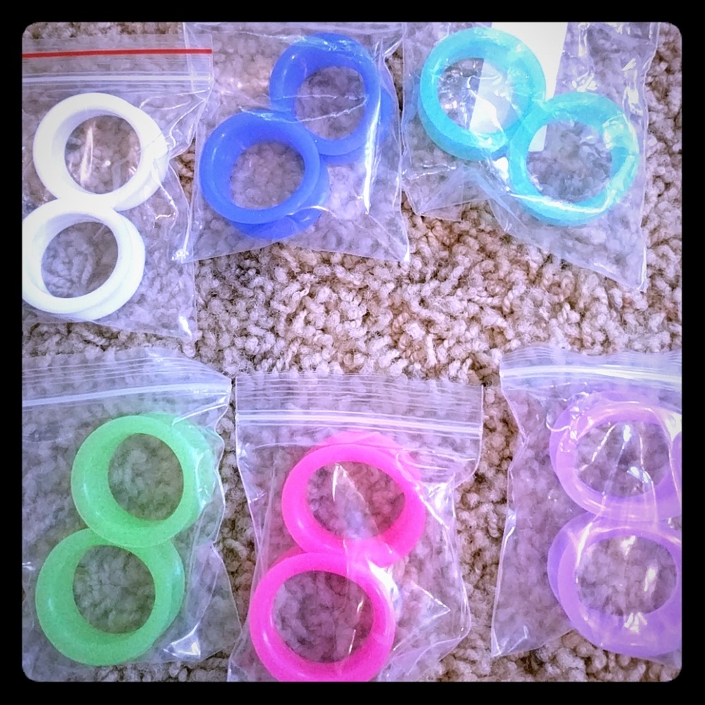 6pair of colorful gauges