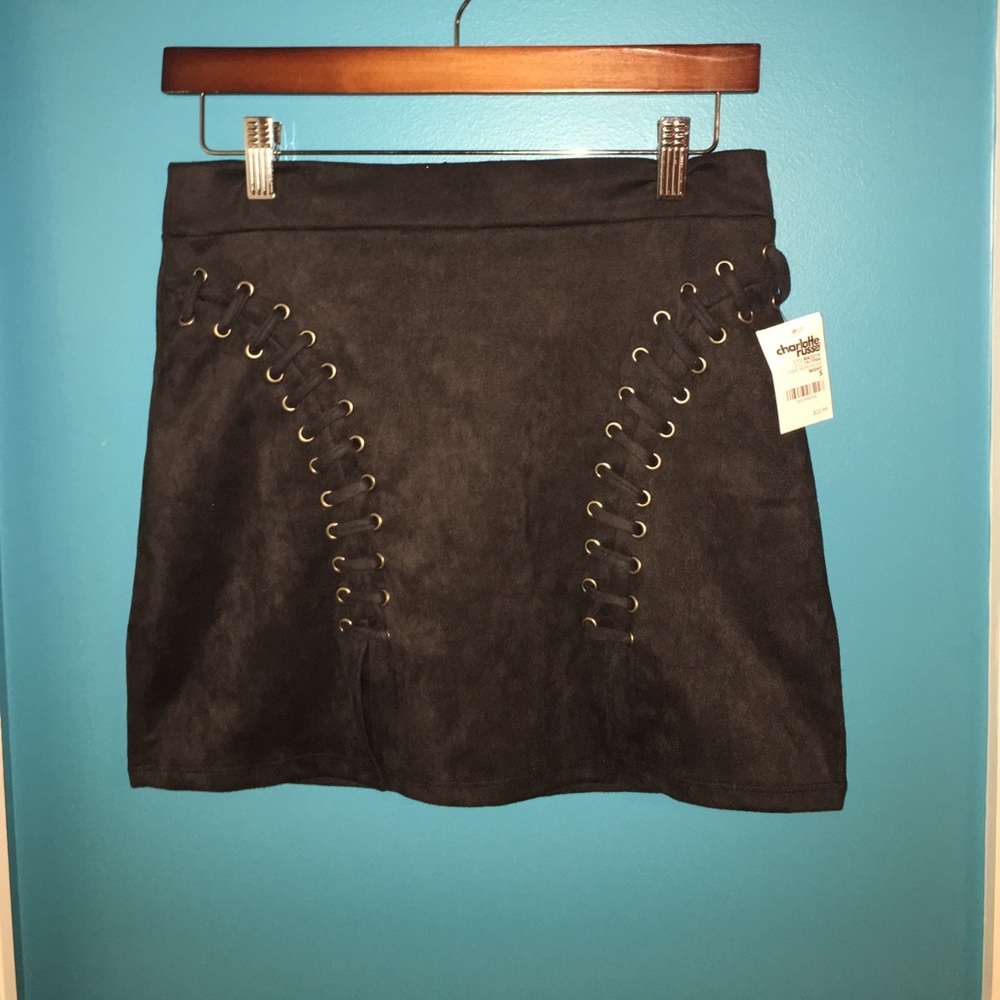Edgy mini skirt
