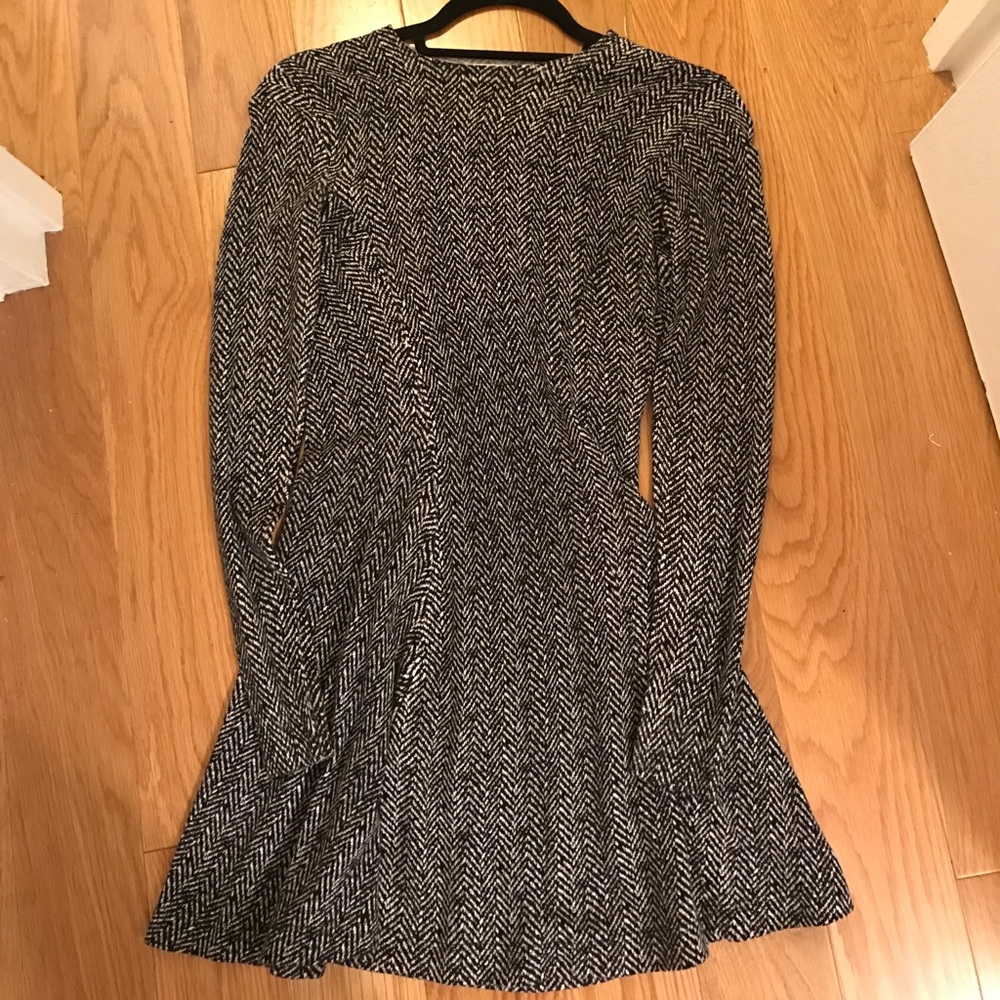 Michael Kors Fit and Flare Long Sleeve Dress