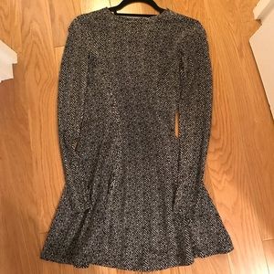 Michael Kors Fit and Flare Long Sleeve Dress