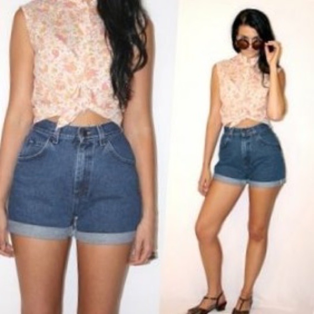 Vintage High Rise Mom Shorts