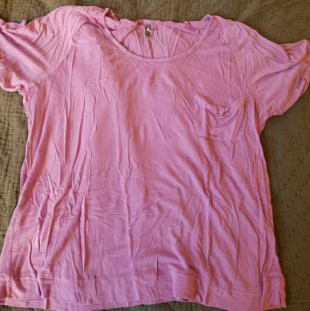 Purple Pocket Tee