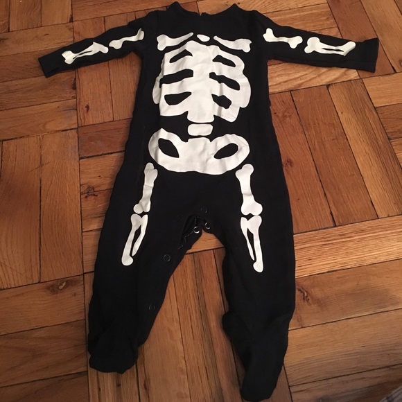 baby skeleton pajamas