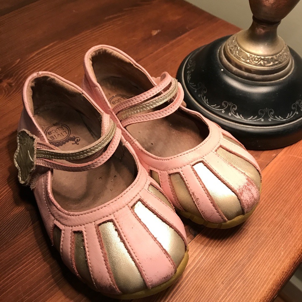 Livie and Luca Pink/Gold shoes