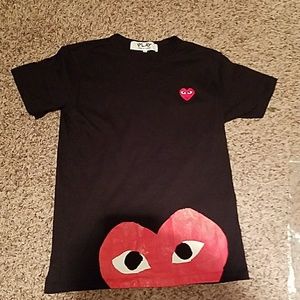 Cdg big heart shirt