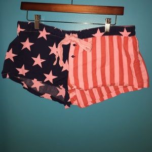 PINK America PJ shorts