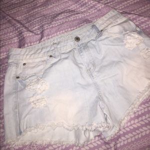 High waisted shorts