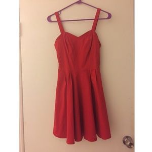 ASOS red skater dress