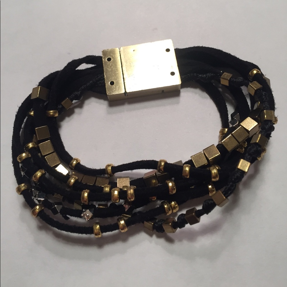 Black and gold bracelet