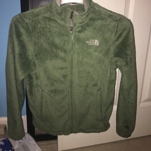 Fuzzy Army Green Northface