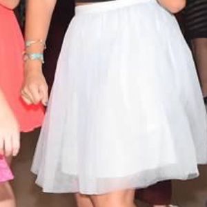 Tulle light blue skirt