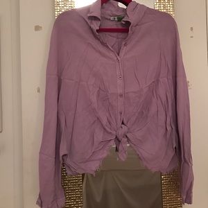 Periwinkle button down with tie! Periwinkle button down with tie!