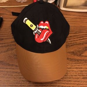 🔥🔥🔥Custom Kiss of Death Suede/Leather Hat🔥🔥🔥