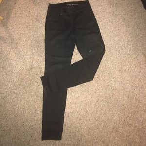 NY & CO BLACK SOHO HIGH WAISTED LEGGING JEANS SZ 6
