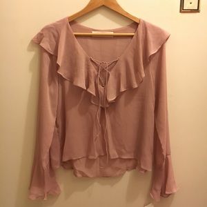 NWT flowy blush blouse