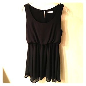 Black knee length dress