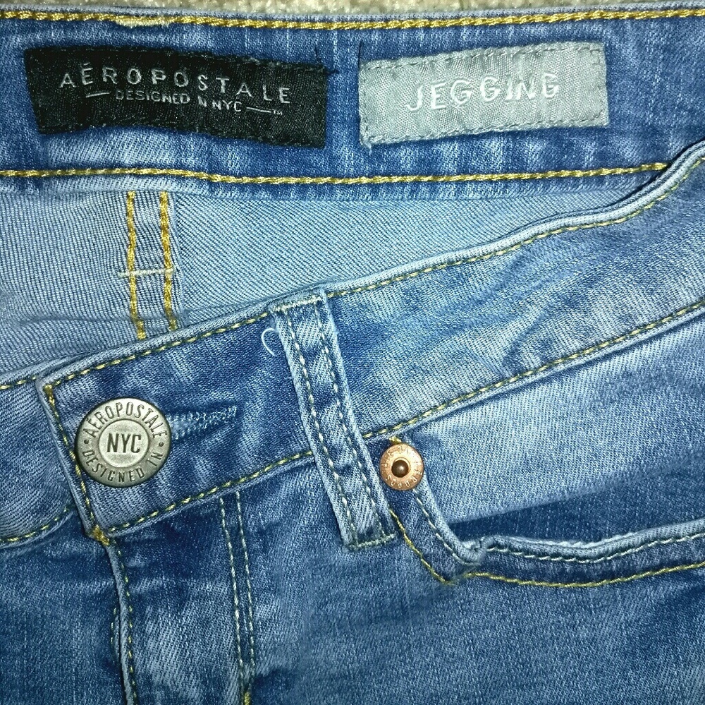Aeropostale Light Wash Jeggings Size 0