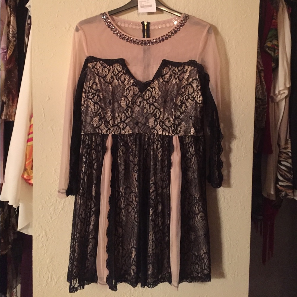 Lace And Nude Dress