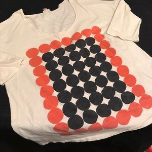 Merona 3/4 Sleeve Graphic T, Large Merona 3/4 Sleeve Graphic T, Large