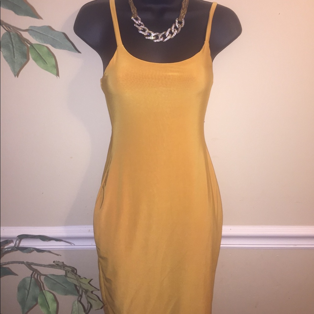 Mustard Midi Dress