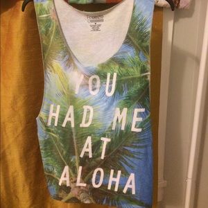 Medium You Had Me At Aloha Tank
