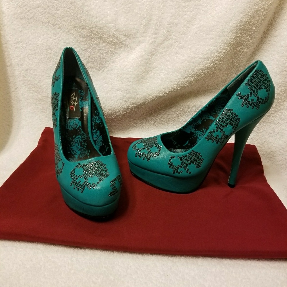 Iron fist sugar hiccup teal platforms 6