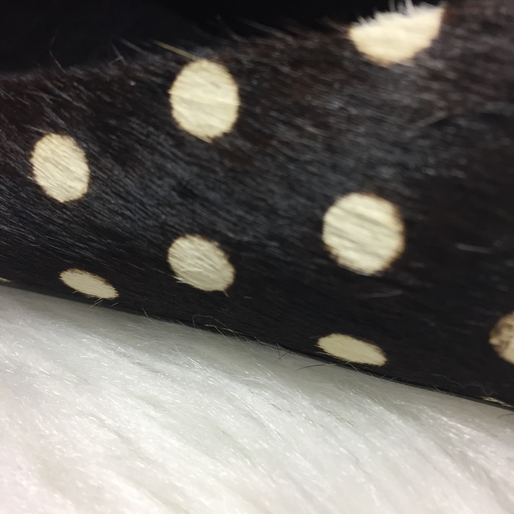 ❌SOLD❌ Dr Scholls Really Black White Dot Flats New - Picture 4 of 8