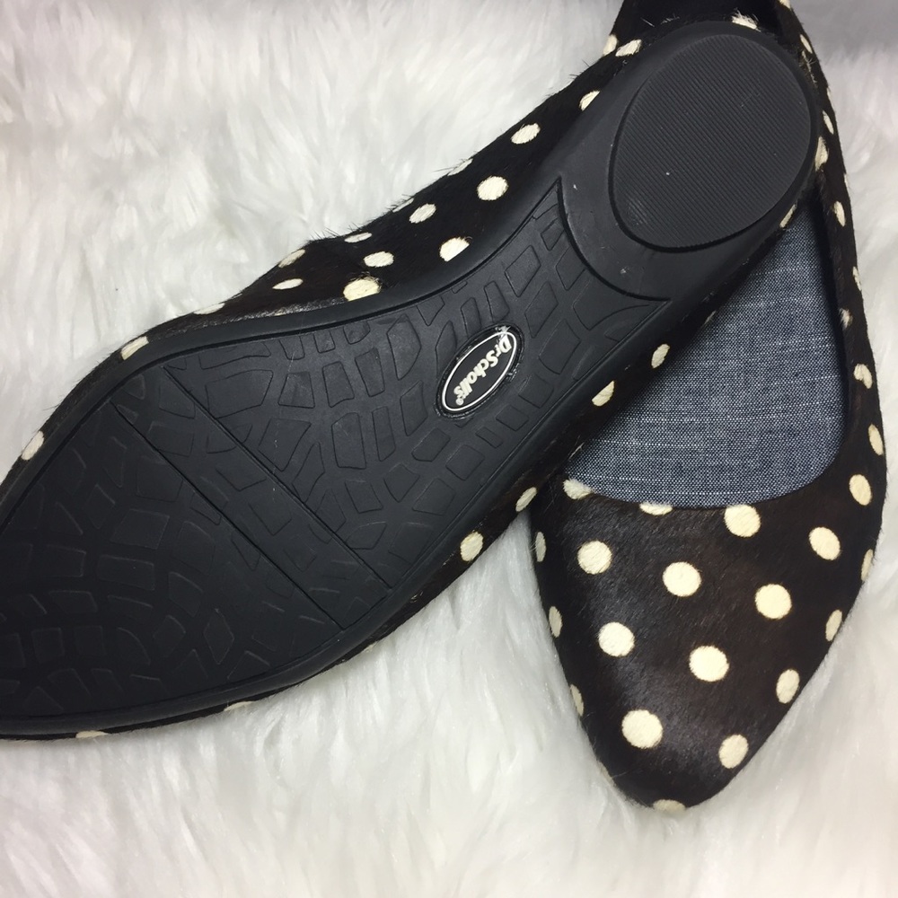 ❌SOLD❌ Dr Scholls Really Black White Dot Flats New - Picture 5 of 8