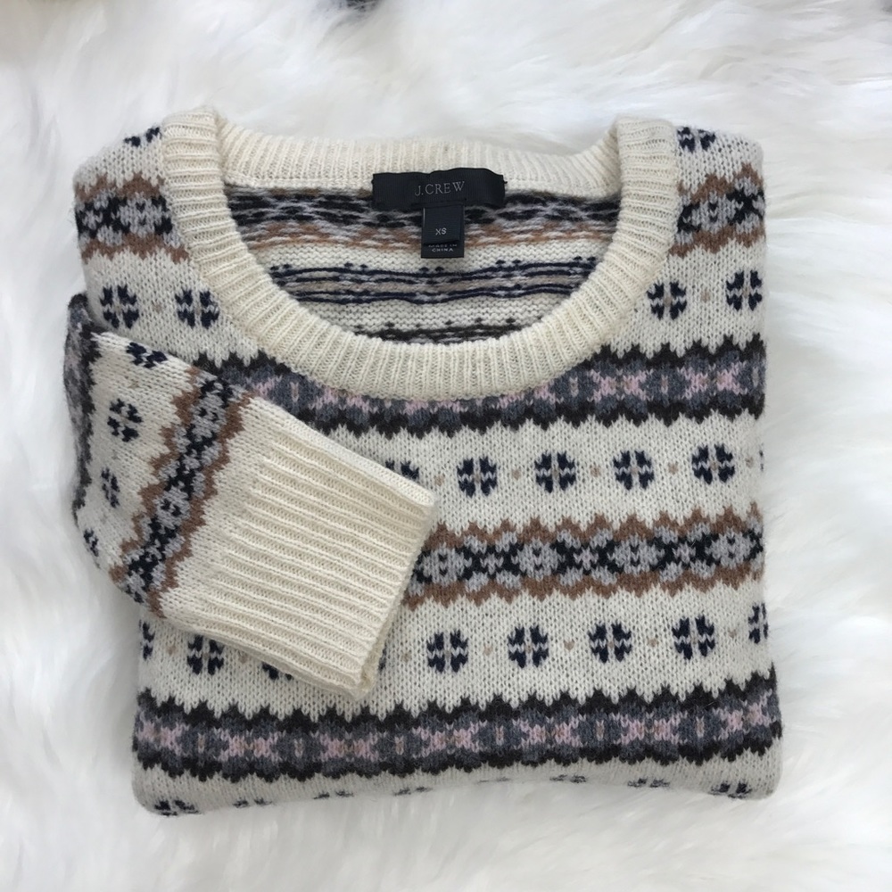 J.crew fair isle crewneck sweater - Picture 2 of 7