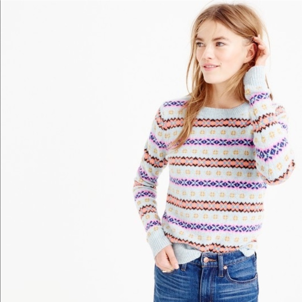 J.crew fair isle crewneck sweater - Picture 6 of 7