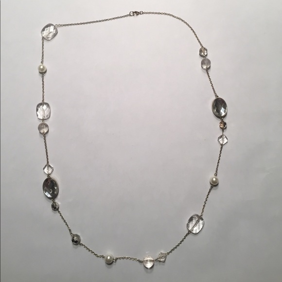 Crystal and pearl necklace - Picture 1 of 2