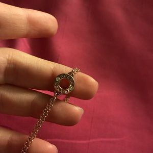 Coach rose gold chain bracelet