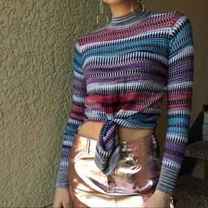 ⛓ASOS Multistripe Mockneck Top ⛓ASOS Multistripe Mockneck Top