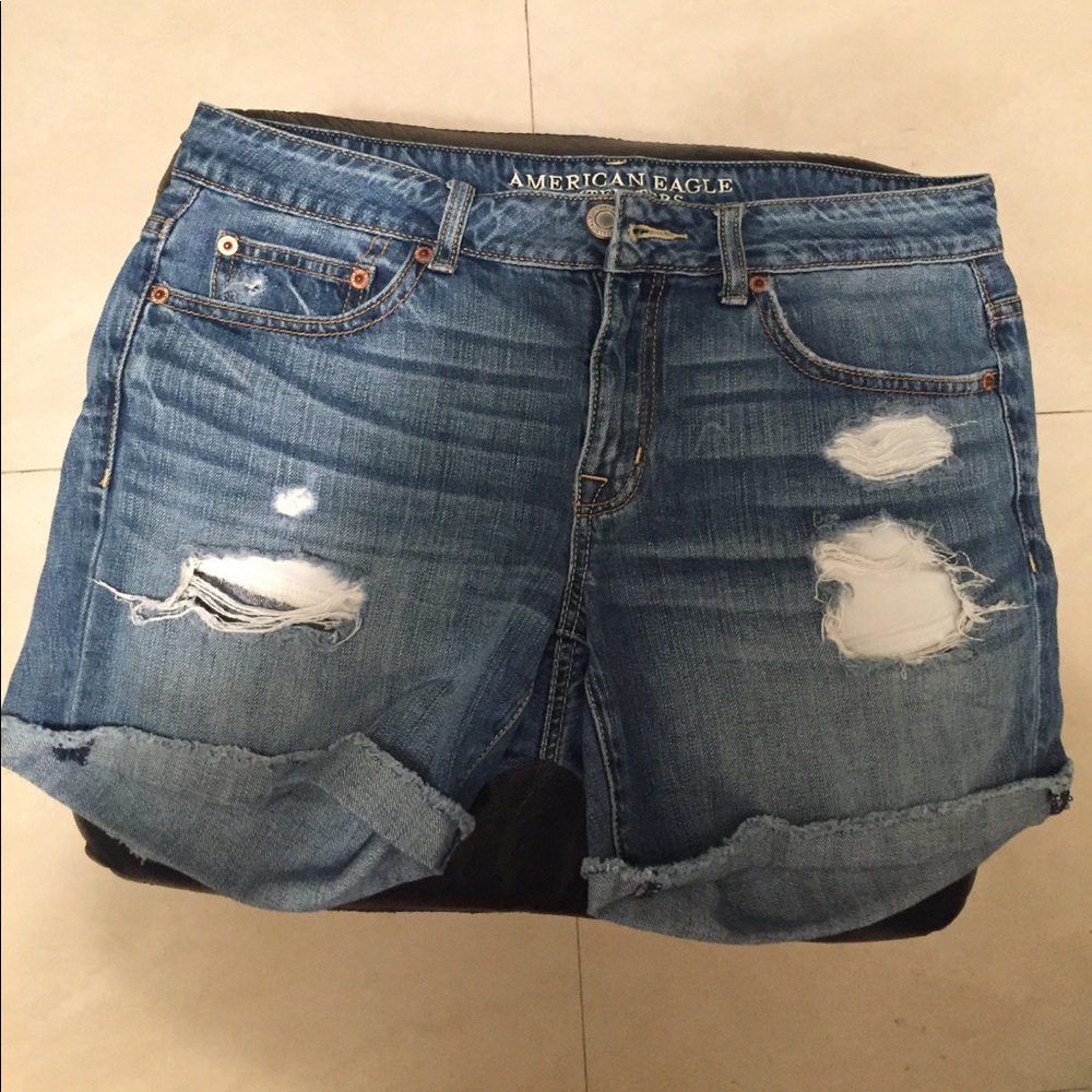 AEO denim shorts