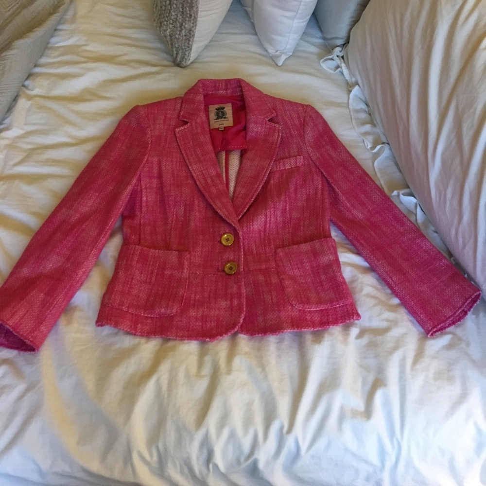Juicy Couture pink cotton Blazer