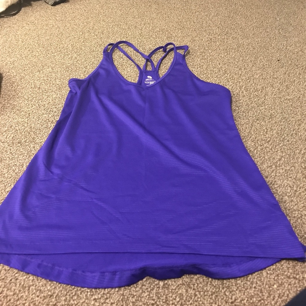 Old Navy purple racerback workout tank top