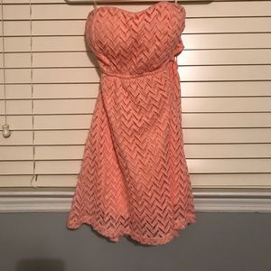 Rue21 strapless dress with bow in back